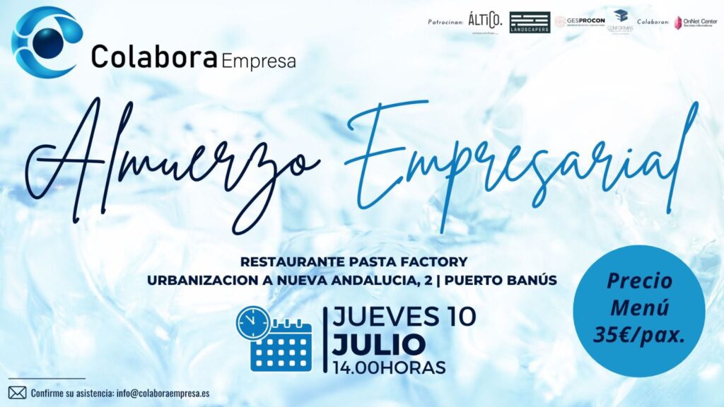 almuerzo empresarial julio 2025