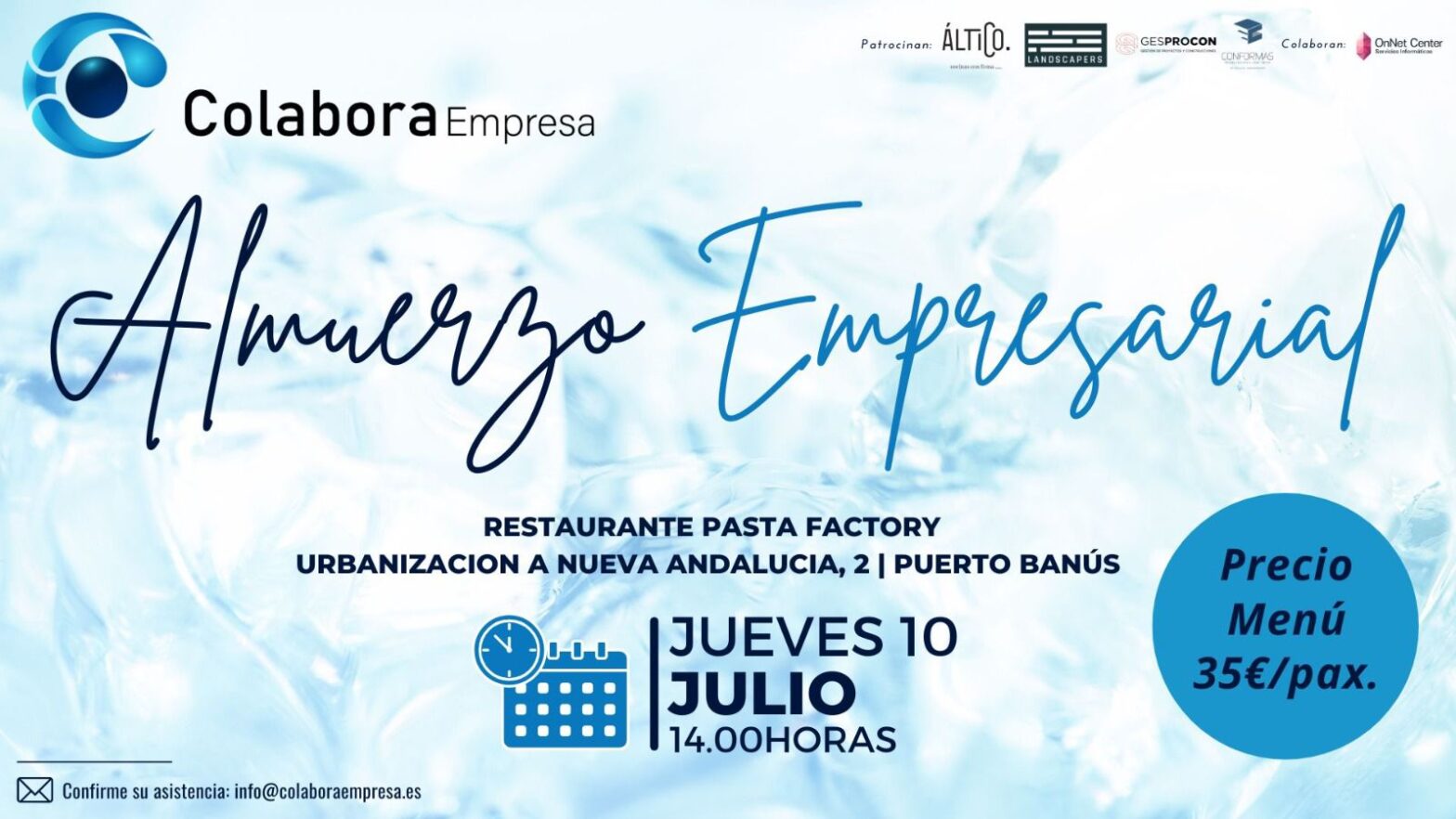almuerzo empresarial julio 2025